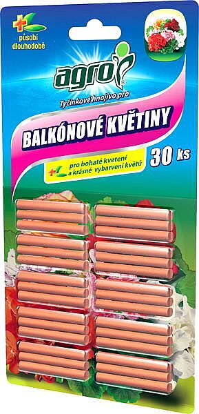 Tyčinky hnojivé na balkonové rostliny AGRO