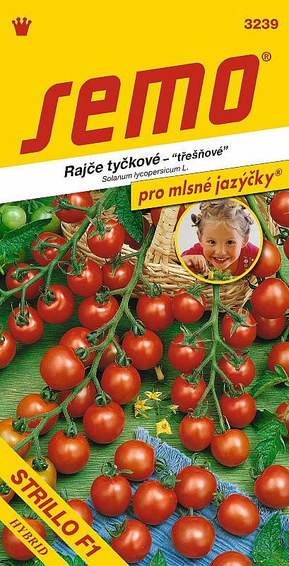 Rajče tyč. STRILLO F1 třešňové /cherry/ červené