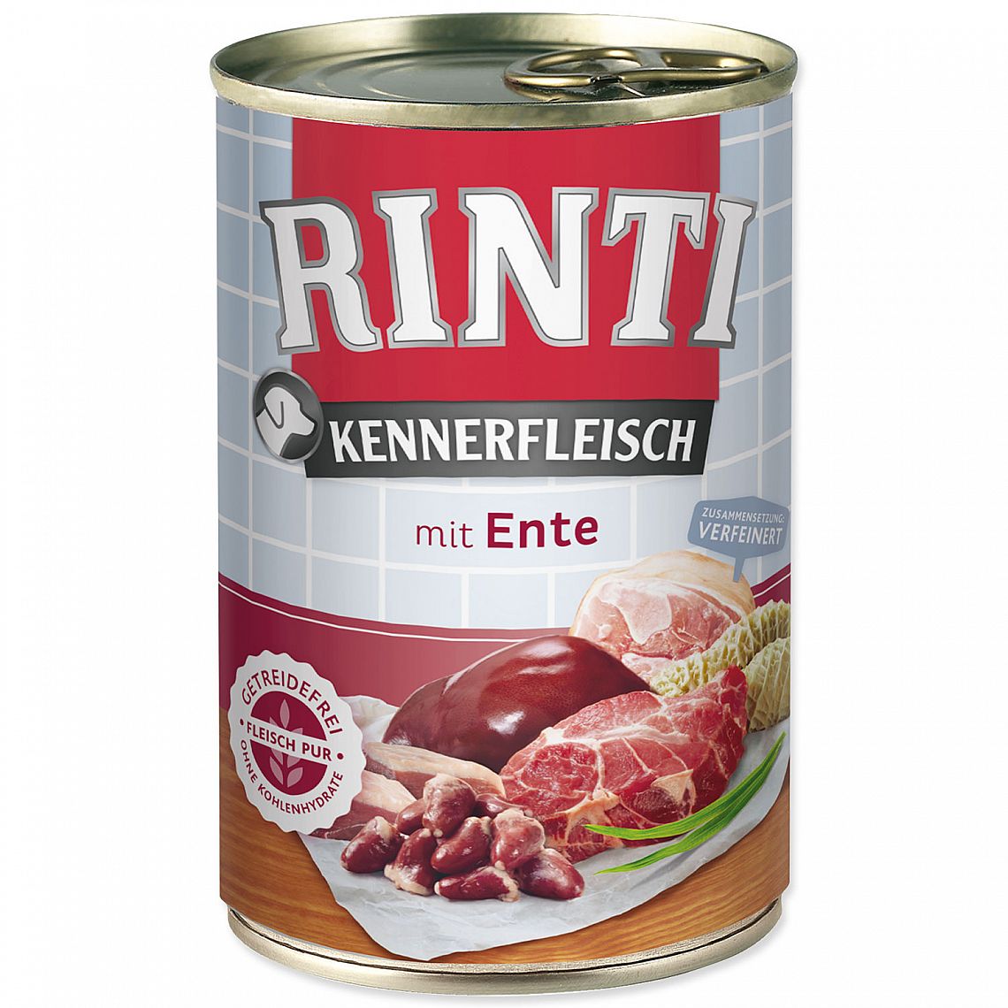 Konzerva Rinti Kennerfleisch 400g kachní srdce