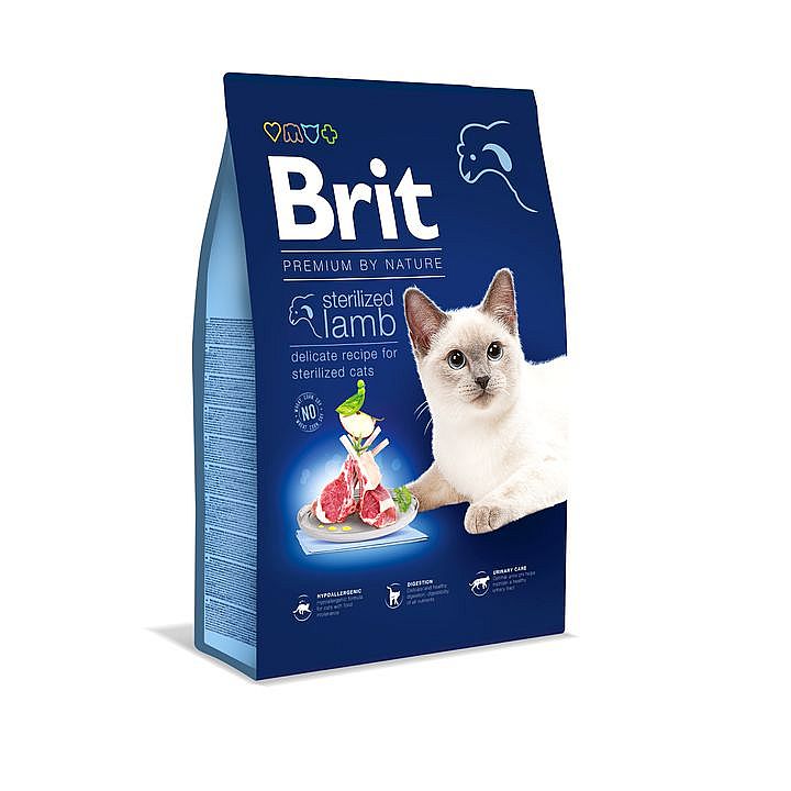 Brit Premium Cat by Nature Sterilized Lamb 8kg