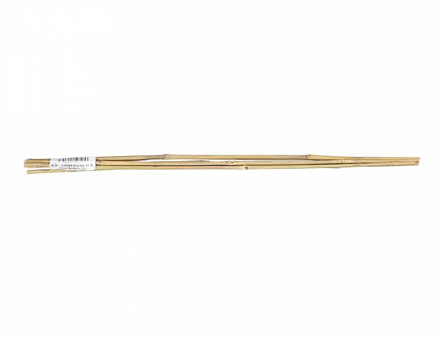 Tyčka bambus přírodní 120cm 12-14mm, jednotlivě z balení 3ks