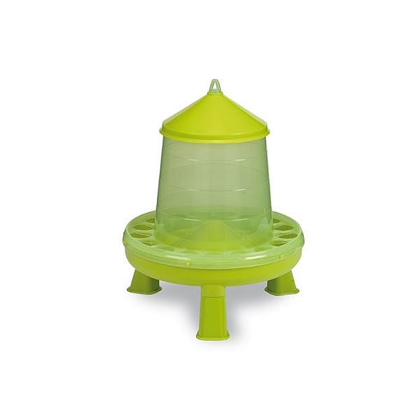 Gaun Krmítko pro drůbež 4kg 330x375mm plastové citrónově zelené s nohama / PLASTIC POULTRY FEEDER WITH LEGS GREEN LEMON 4KG 11152