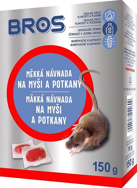 Bros jed na myši 150g měkká návnada