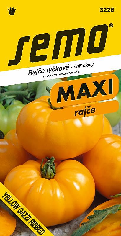 Rajče tyč. YELLOW GAZZI RIBBED žluté, typ beefsteak, plody až 500g