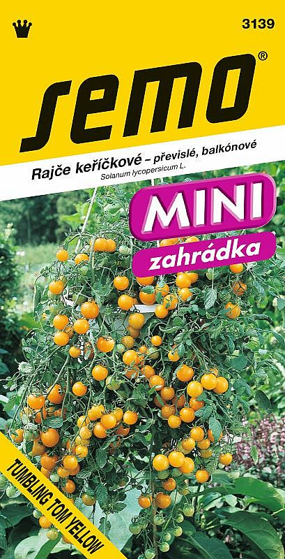 Rajče keř. TUMBLING TOM YELLOW převislé,  žluté, přímý konzum