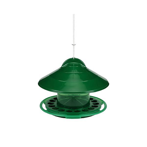 Krmítko pro ptáky plastové zelené závěsné na 2kg náplně / BIRD FEEDER GREEN 30070