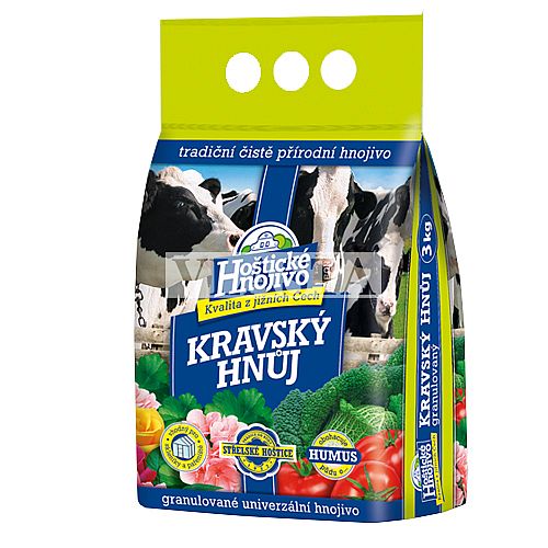 Kravský hnůj 6kg sáček - Hoštické hnojivo