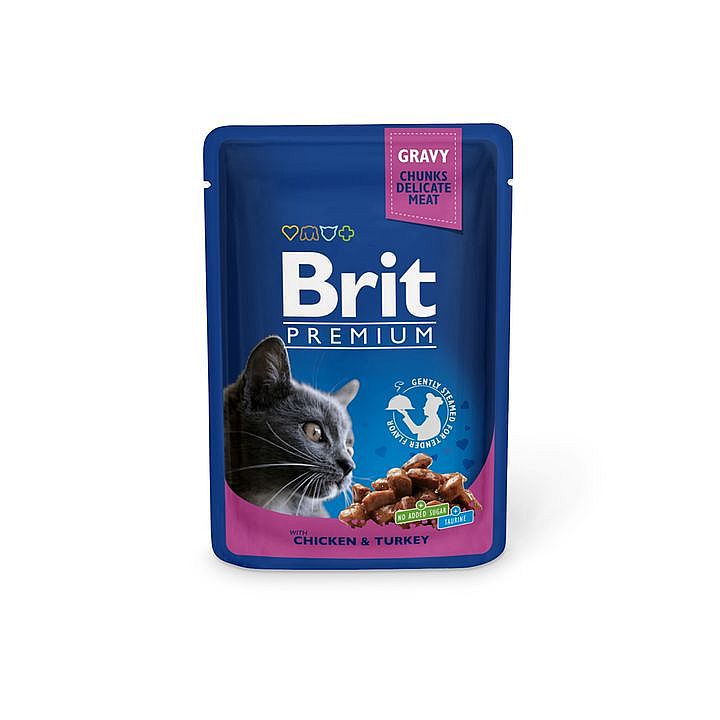 Kapsa Brit Premium Cat 100g with Chicken & Turkey