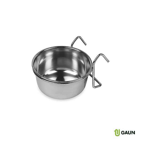 Miska závěsná nerezová ve tvaru lavorku s nerezovými háčky M / STAINLESS STEEL FEEDER WITH HOOKS MEDIUM 44560