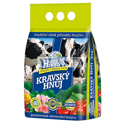 Kravský hnůj 10kg Hoštické hnojivo