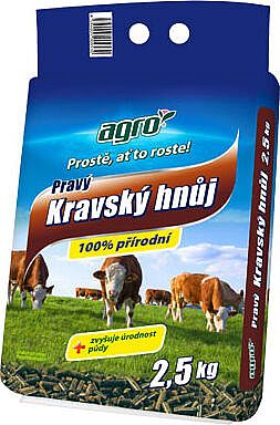 Kravský hnůj 2,5kg AGRO