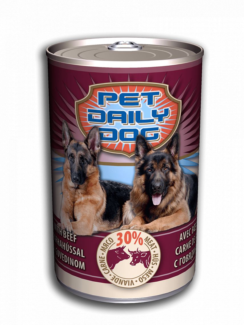 Konzerva Pet Daily Dog Beef 1240g