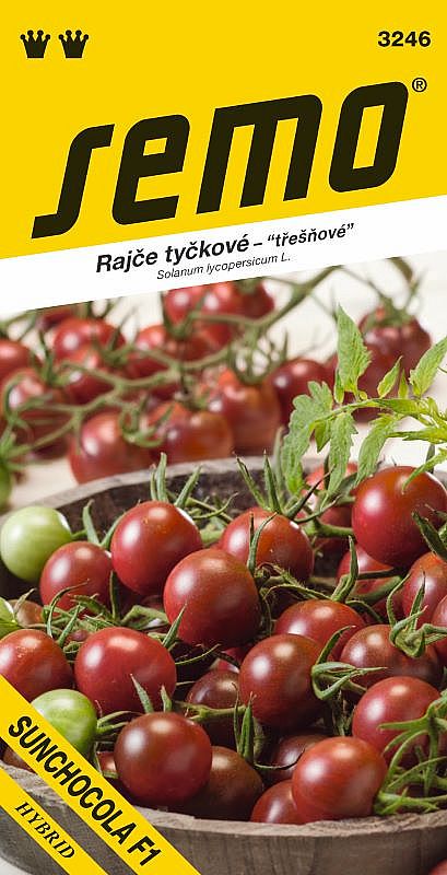 Rajče tyčkové SUNCHOCOLA F1, třešňové, hnědé