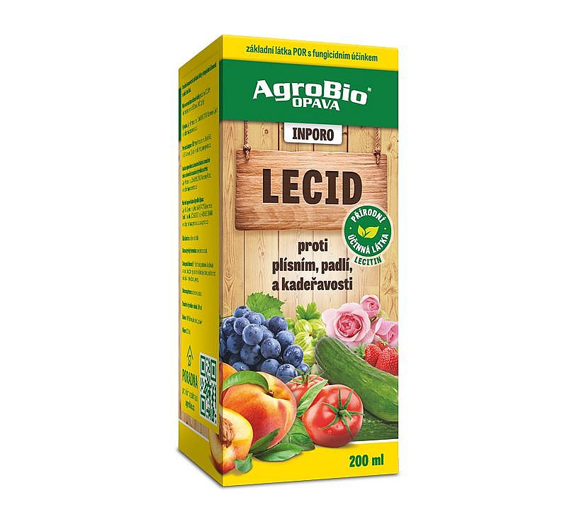 Agrobio Inporo Lecid 250ml proti plísním zeleniny, kadeřavosti broskvoní, plísni a padlí révy vinné, houbovým chorobám okrasných rostlin