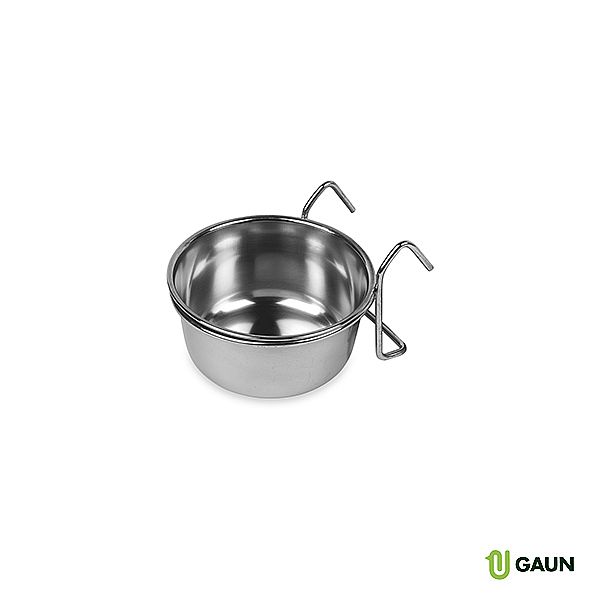 Miska závěsná nerezová ve tvaru lavorku s nerezovými háčky S / STAINLESS STEEL FEEDER WITH HOOKS SMALL 44555