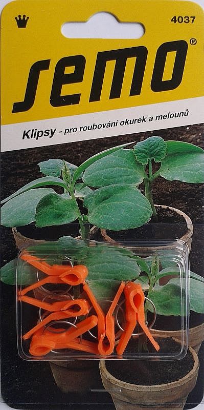 Klipsy pro roubování - plastové klipsy pro okurky a melouny