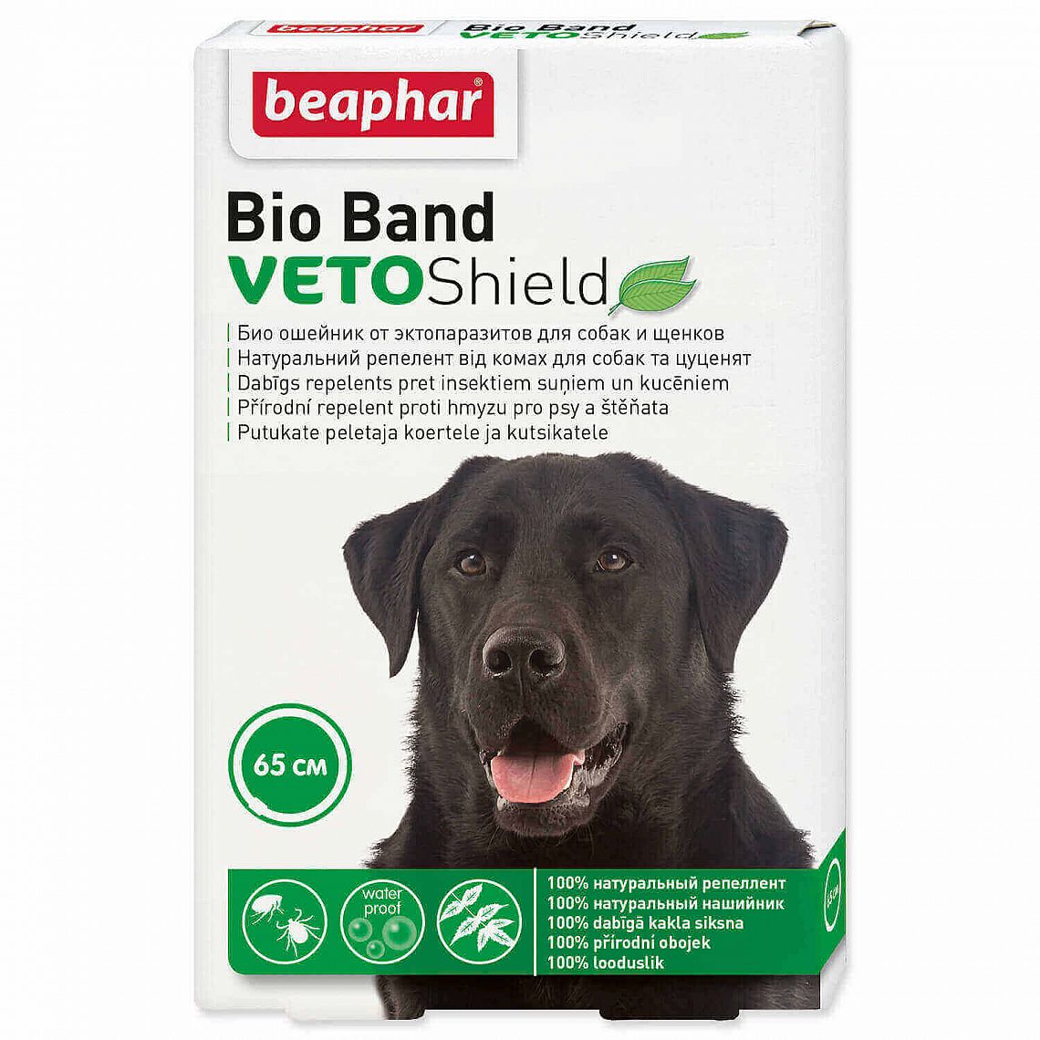 Obojek repelentní Beaphar Bio Band Veto Shield 65cm pro psy