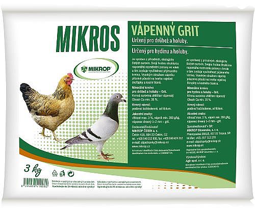 Mikros Vápenný grit 3kg (VPC)