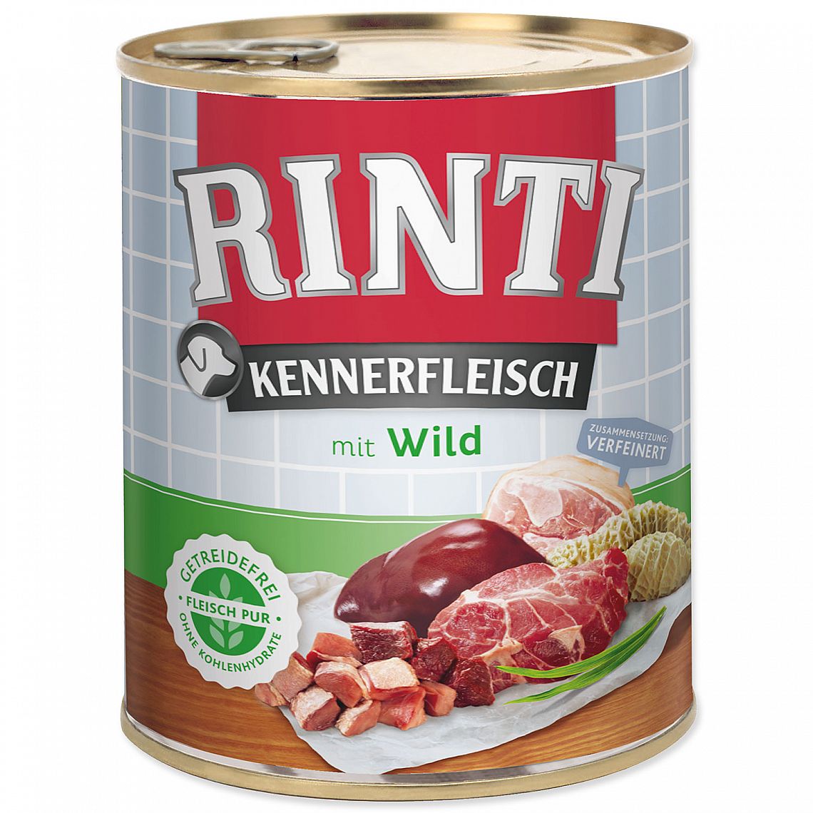 Konzerva Rinti Kennerfleisch 800g zvěřina