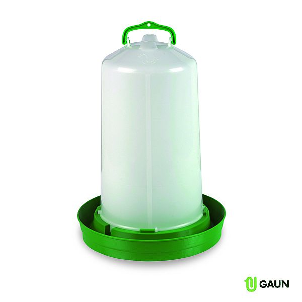 Gaun Napaječka PREMIUM 12 l 322x424mm plastová bílá se zelenou miskou se zátkou / PREMIUM DRINKER WITH PLUG GREEN 12 L 11062