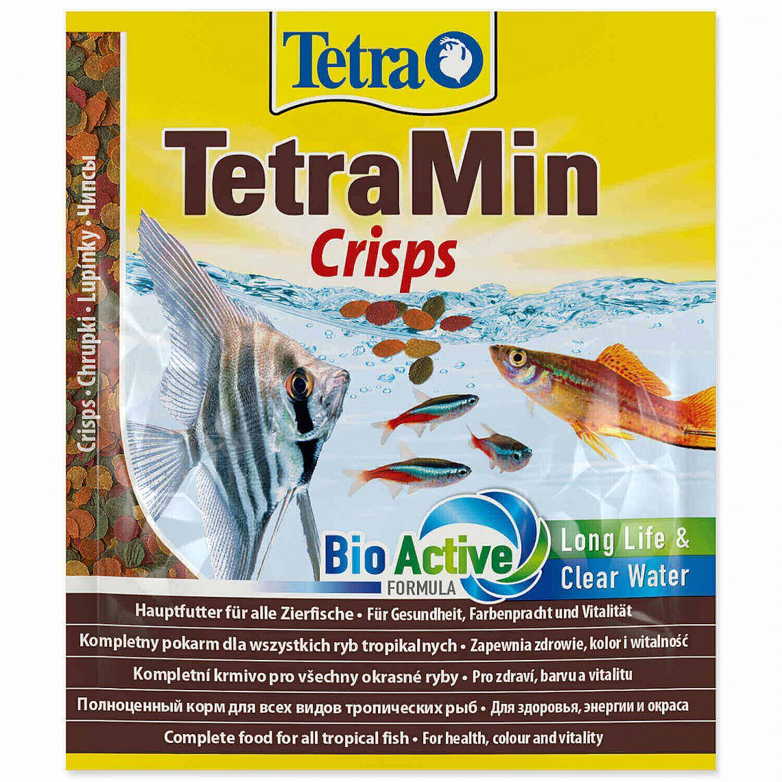 Tetra Min Crisps 12g sáček krmivo s bioaktivní formulí pro všechny druhy okrasných ryb