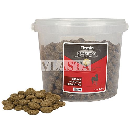 Fitmin Horse kroketky s jablkem a vitamínem C 1,2kg pochoutka pro koně