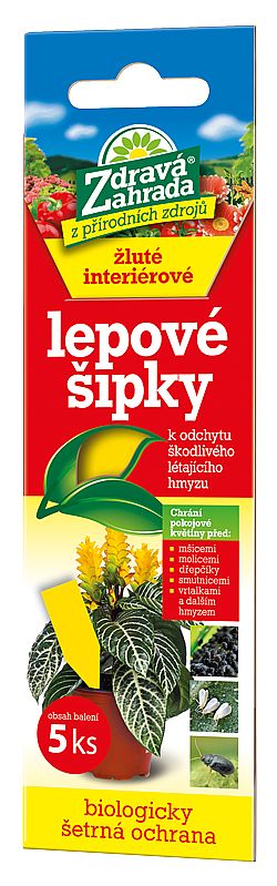 Lepové šipky žluté 5ks Zdravá zahrada