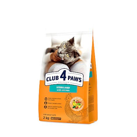 Club4Paws Cat Premium Sterilised 14kg pro kočky