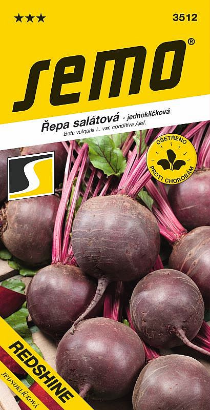 Řepa salátová REDSHINE jednoklíčková, kulatá, červená