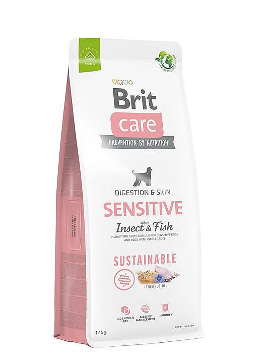 Brit Care Dog Sustainable Sensitive Insect & Fish 12+2kg ZDARMA