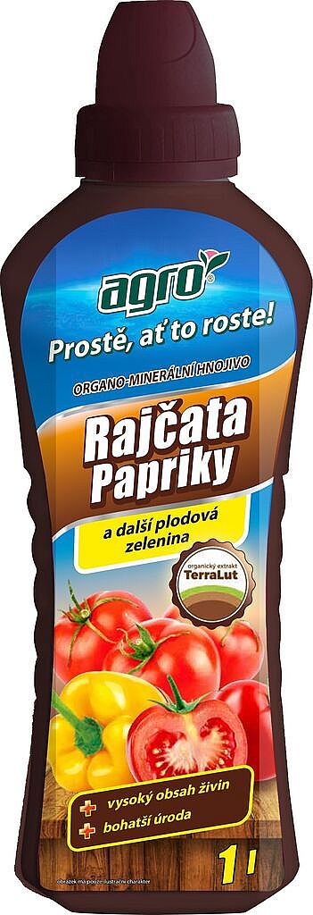 Kapalné hnojivo organo-minerální na rajčata a papriky 1 l AGRO