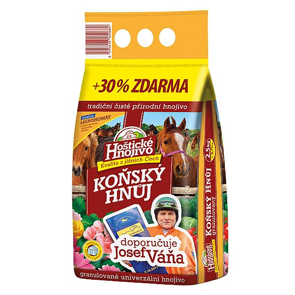 Koňský hnůj 2,5kg - Hoštické hnojivo