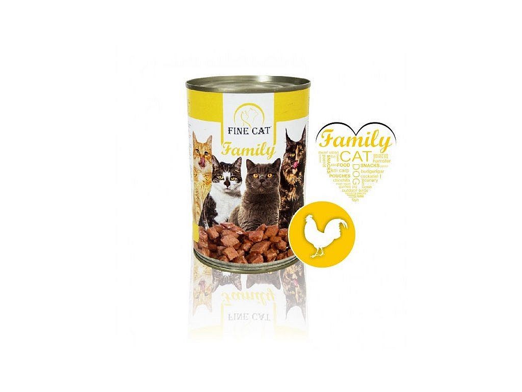 Konzerva Fine Cat Family 415g drůbeží