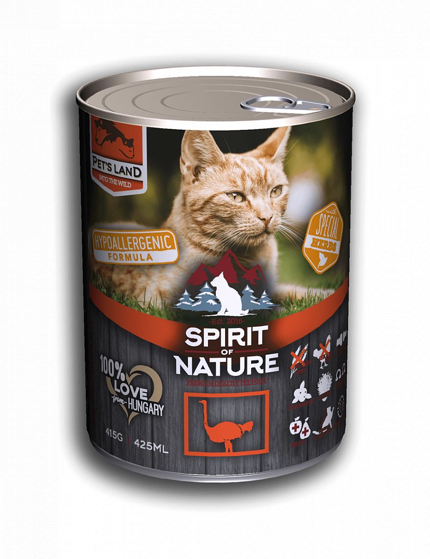 Konzerva Spirit of Nature Cat Lamb and Rabbit 415g