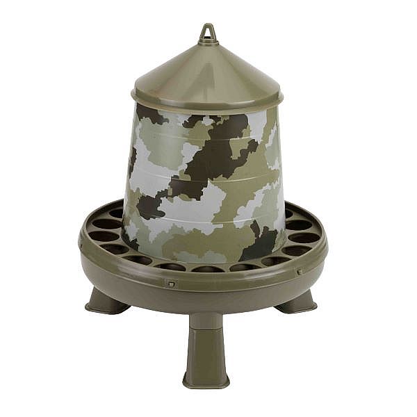 Gaun Krmítko pro drůbež 4kg 330x375mm plastové camouflage s nohami / PLASTIC POULTRY FEEDER 4KG WITH LEGS CAMOUFLAGE 11387