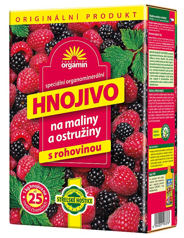 Orgamin Malina 1kg organo-minerální hnojivo s rohovinou