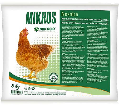 Mikros Nosnice 3kg vitamíny a minerály (VDN)