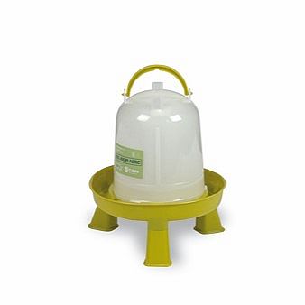 Gaun Napaječka pro drůbež 1,5 l 195x165mm plastová bílá se zelenou miskou a s nohama BIO / CHICKEN DRINKER WITH LEGS 1,5 L 11093