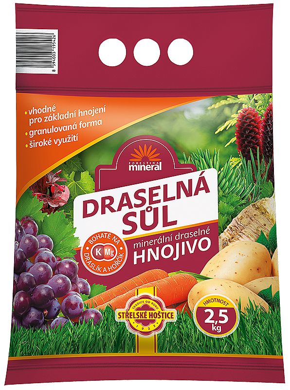 Draselná sůl 2,5 kg - Mineral