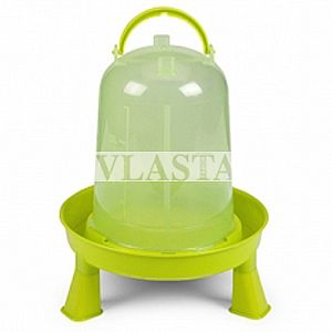 Gaun Napaječka pro drůbež 5 l 295x342mm plastové s nohama citrónově zelené ECO / CHICKEN DRINKER WITH LEGS GREEN LEMON 5 L 10949