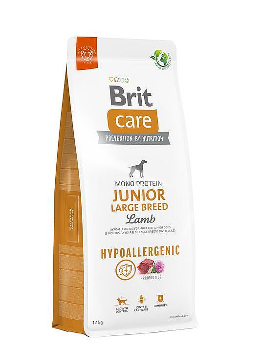 Brit Care Dog Hypoallergenic Junior Large Breed 12kg Lamb