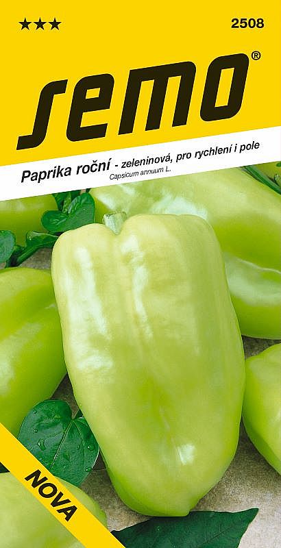 Paprika zel. NOVA pro rychlení i pole, žlutozelená