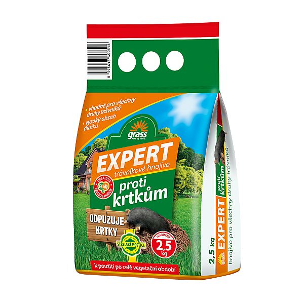 Expert proti krtkům trávníkové hnojivo 2,5kg