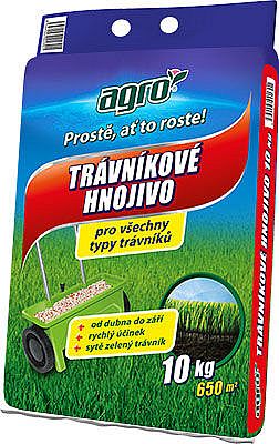 Trávníkové hnojivo 10kg AGRO sáček