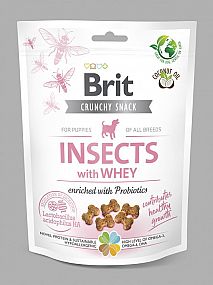 Brit Care Dog Crunchy Cracker Puppy Insects with Whey enriched with Probiotics 200g