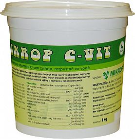 Mikrop C-vitamín 25% 1kg pro koně při zátěži a stresu