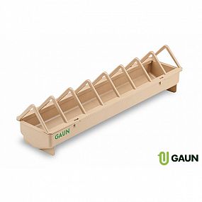 Gaun Krmítko žlabové 50cm 500x120x142mm plastové s širším rozestupem dělítek / PLASTIC CHICK FEEDER WIDE SPACING 50CM 11640