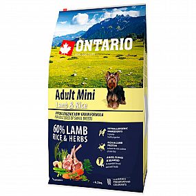 Ontario Dog Adult Mini Lamb & Rice 6,5 kg