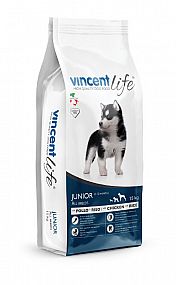Vincent LIFE Junior with Rice and Chicken 15kg
