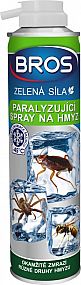 Bros Zelená síla paralyzující sprej na hmyz 300ml hmyz zmrazí a zabije, hubí pavouky, šváby, mravence, mouchy, můry, vosy, larvy